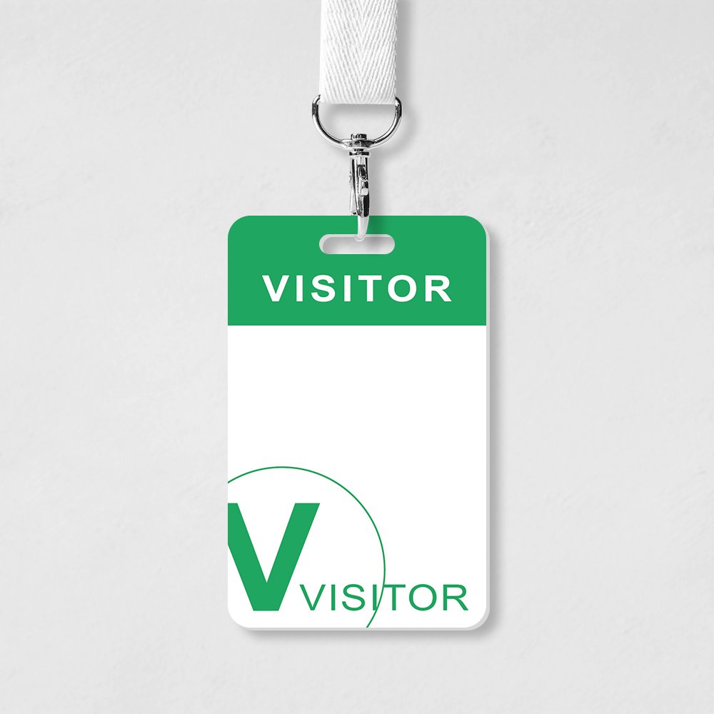 standard size visit pvc card no chip customer visitors access control management business card