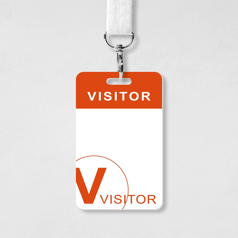 standard size visit pvc card no chip customer visitors access control management business card