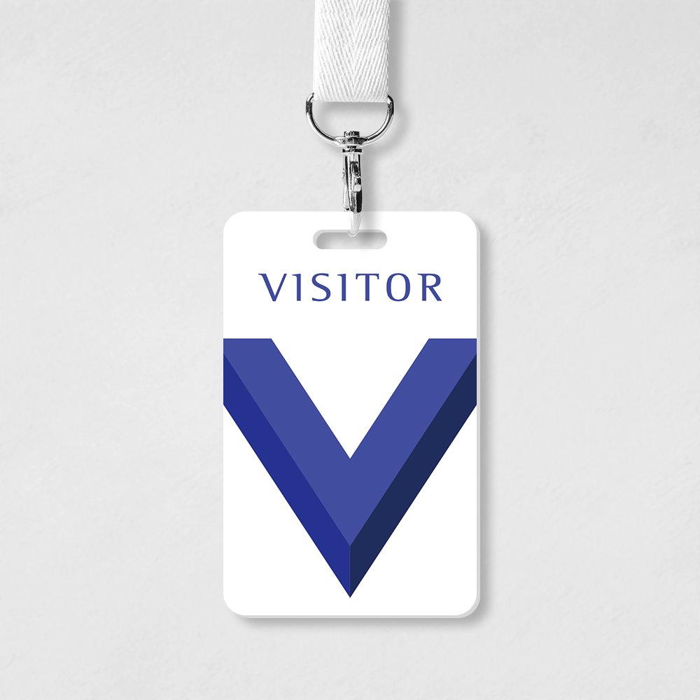 standard size visit pvc card no chip customer visitors access control management business card