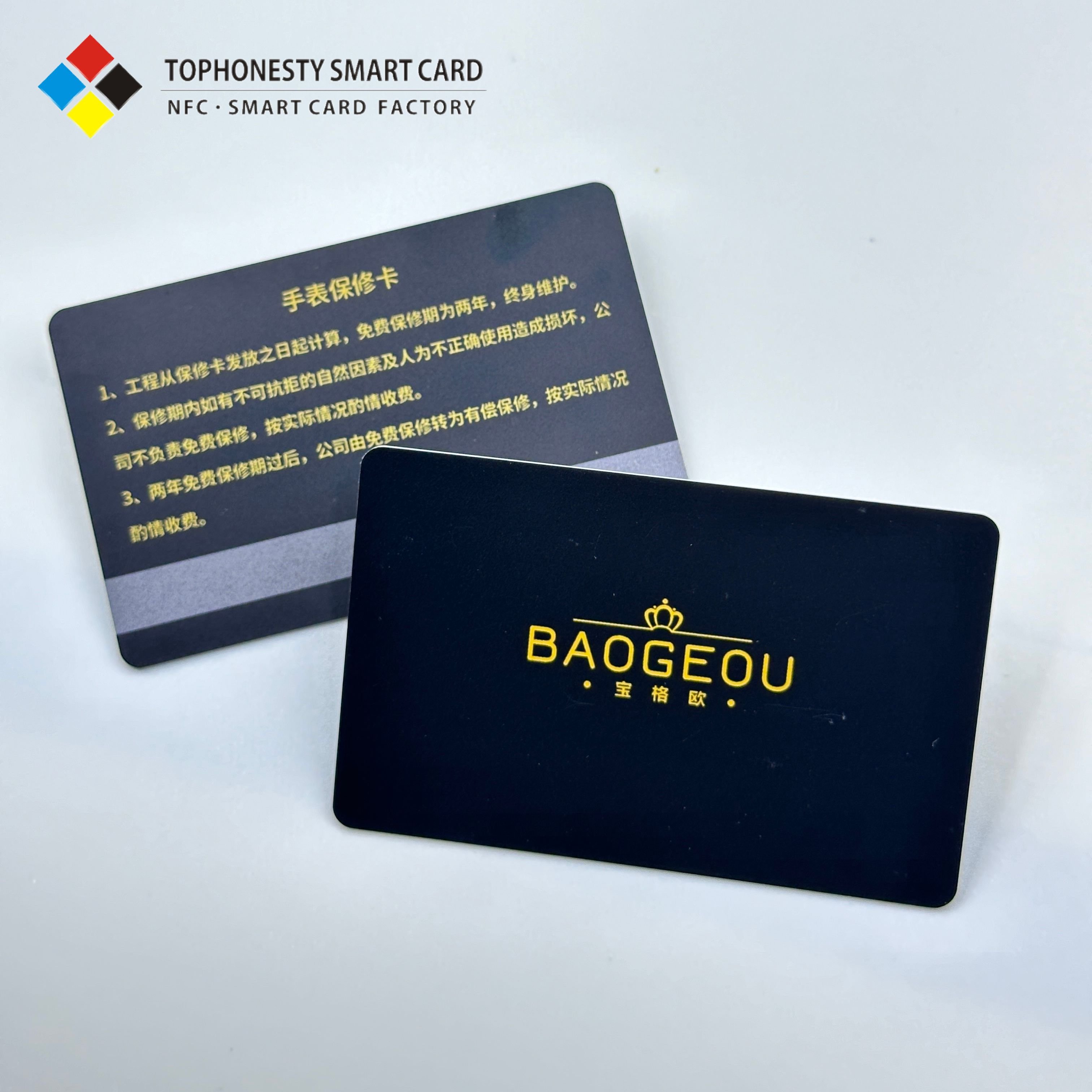 RFID 13.56MHz PVC Smart Card Waterproof ISO Cr80 Credit Card 1K Chip Printable Blank Magnetic Stripe Hotel Payment Applications