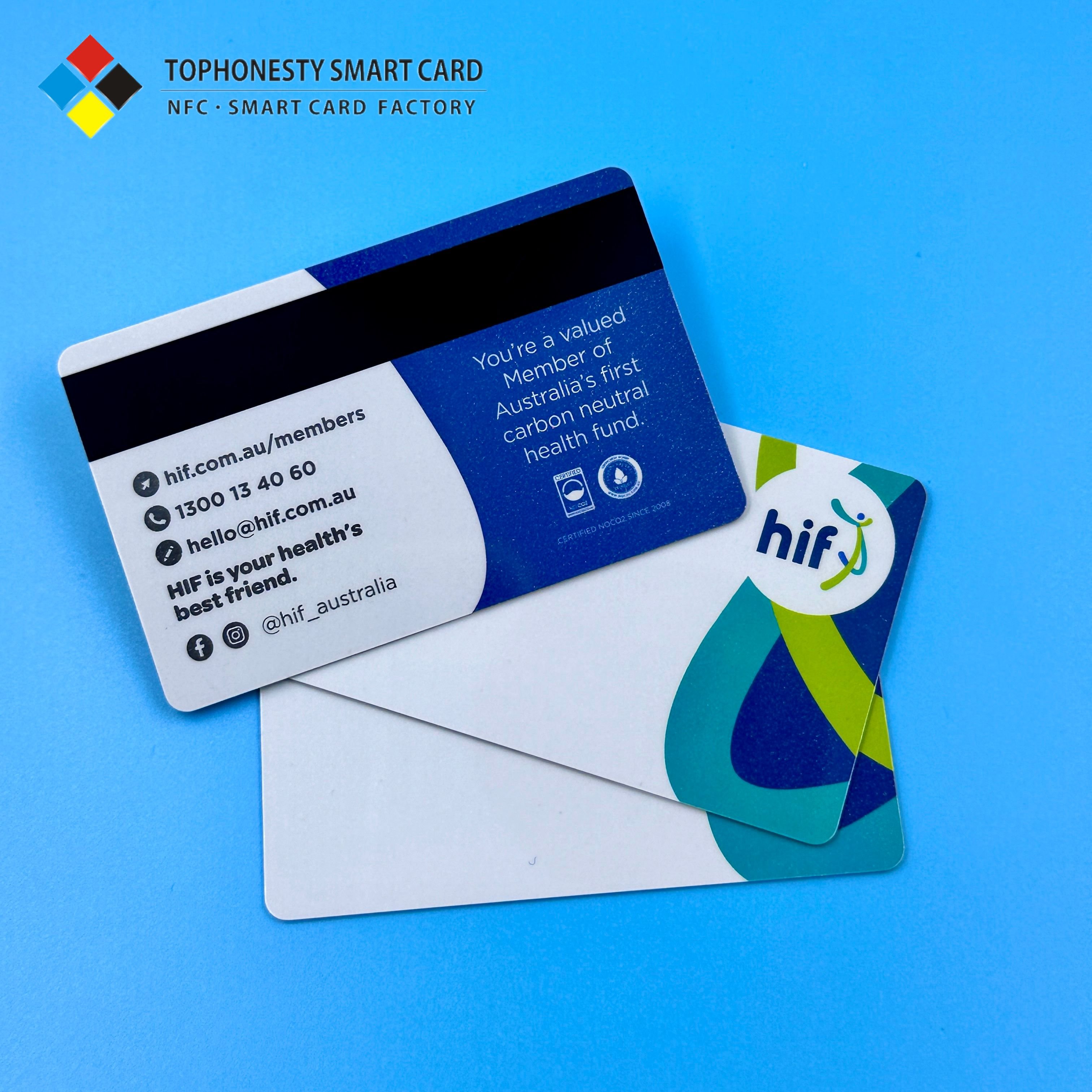 RFID 13.56MHz PVC Smart Card Waterproof ISO Cr80 Credit Card 1K Chip Printable Blank Magnetic Stripe Hotel Payment Applications