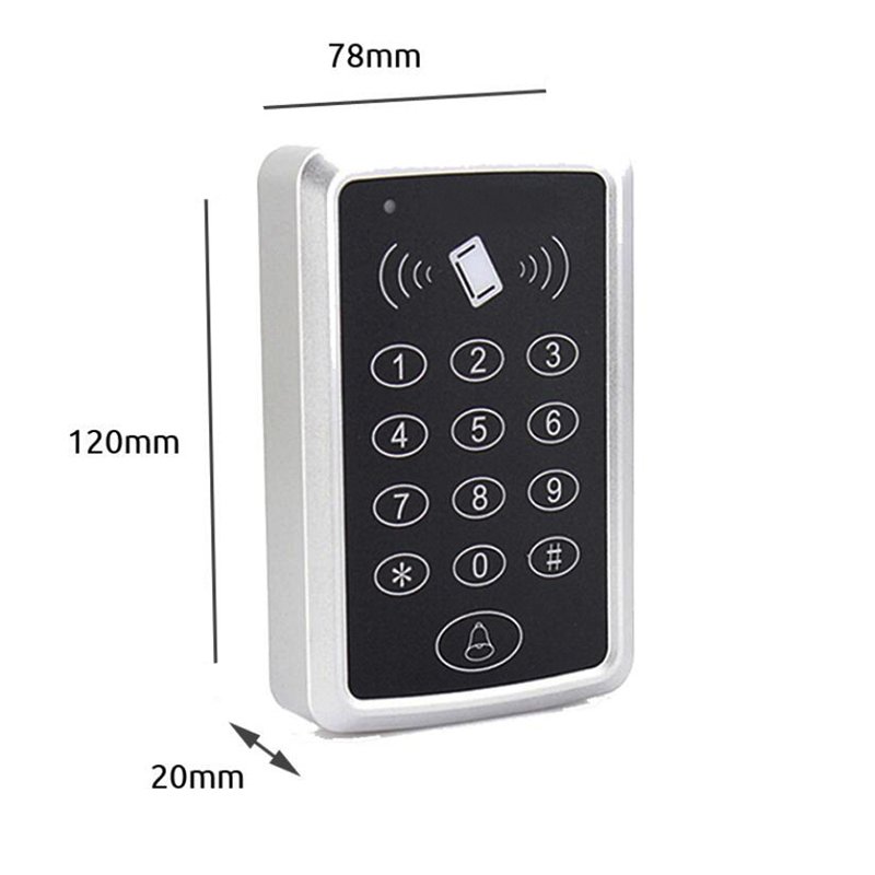 125KHz RFID Access Control Keypad card Reader For Door Access Control System smart door lock access controller Door Bell