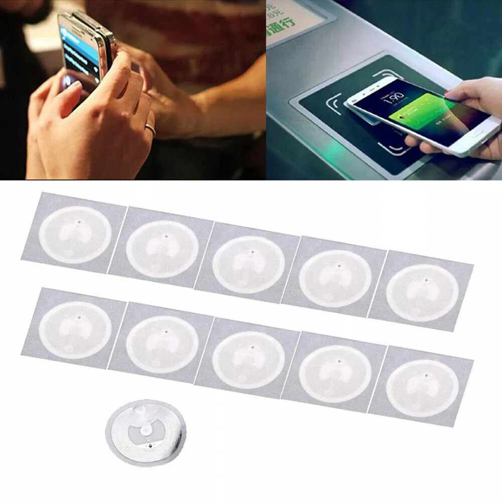 Free Sample HF Wet Inlay ntag213 215 216 NFC Tag Label For Access Control System Keyfobs