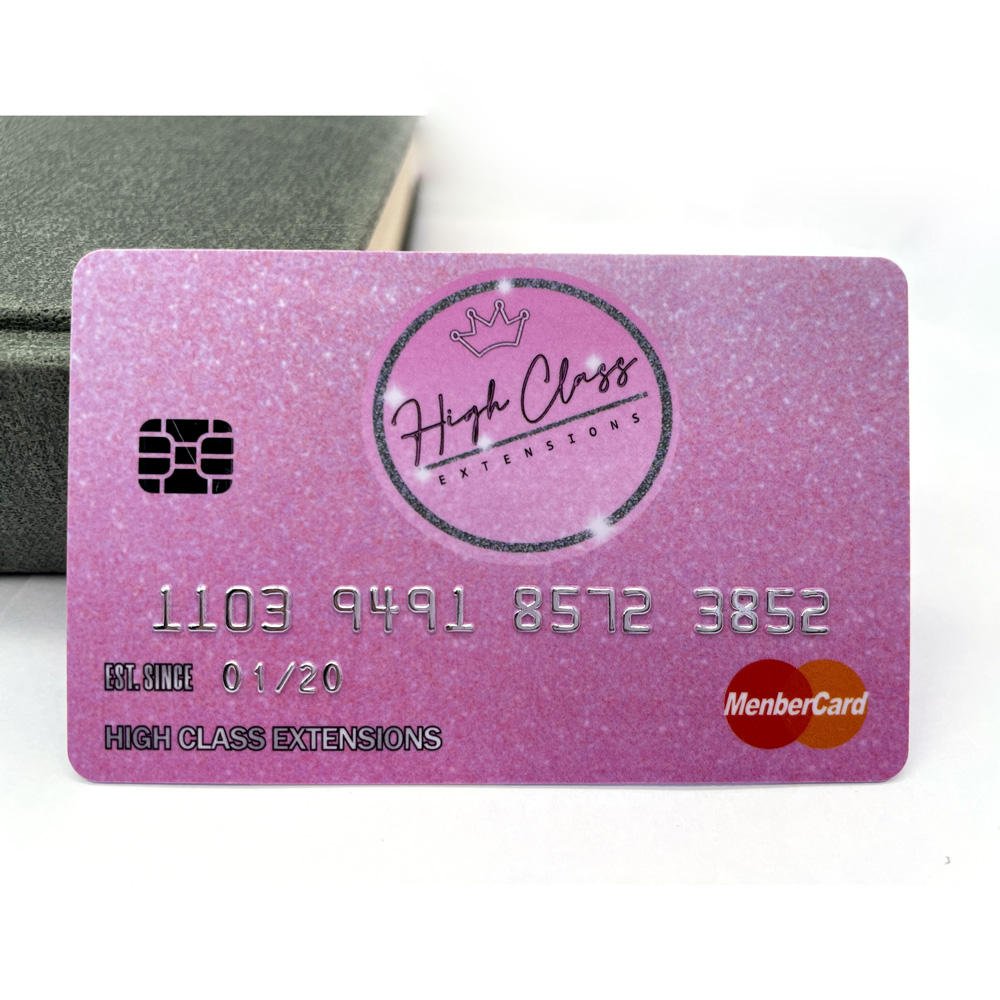 Custom Print Logo Contact IC Chip VIP Smart Cards CR80 sle4442 And sle4428 Magnetic Stripe PVC Plastic Membership Card With Chip