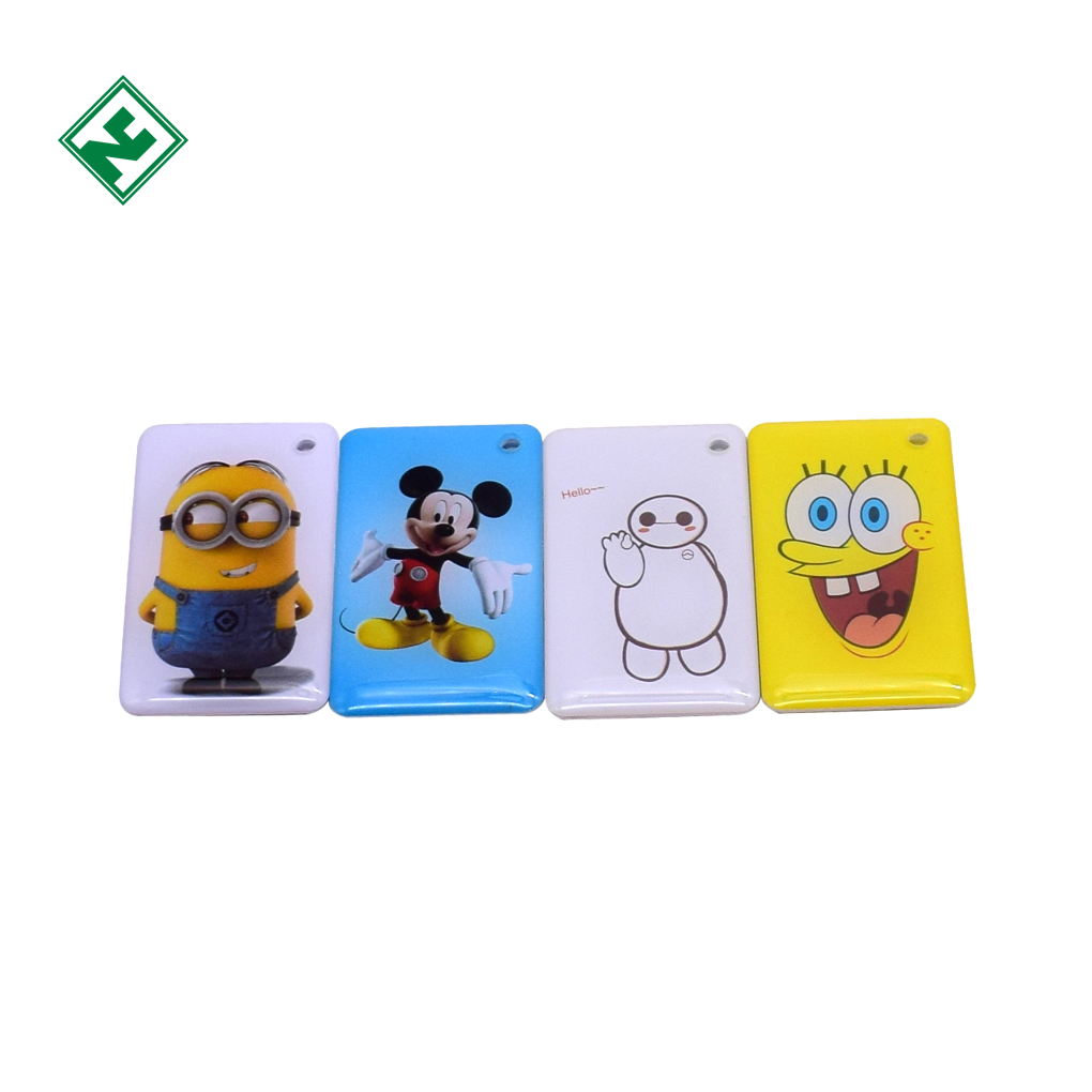 Smart Epoxy Card RFID Rewritable Key Tag 13.56MHz Compatible 1K Epoxy Hotel Key Card