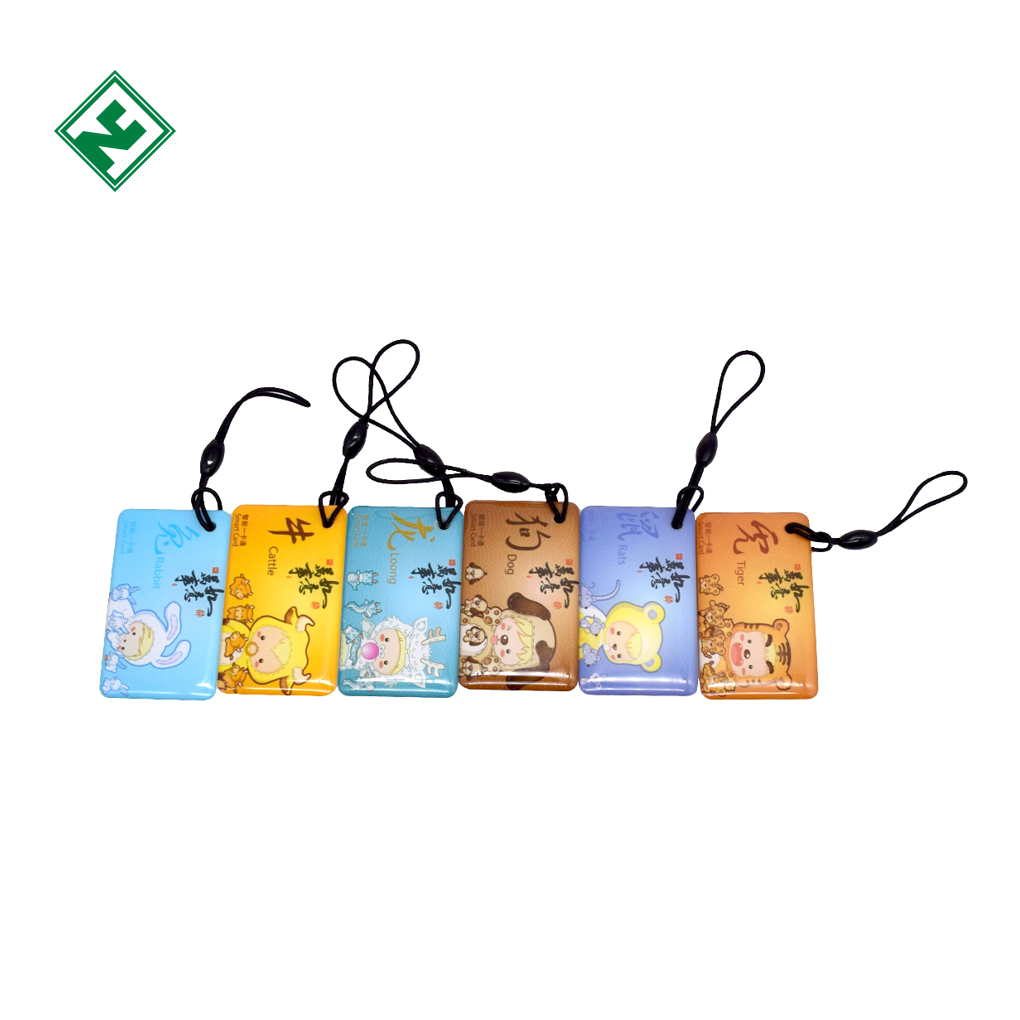 Smart Epoxy Card RFID Rewritable Key Tag 13.56MHz Compatible 1K Epoxy Hotel Key Card