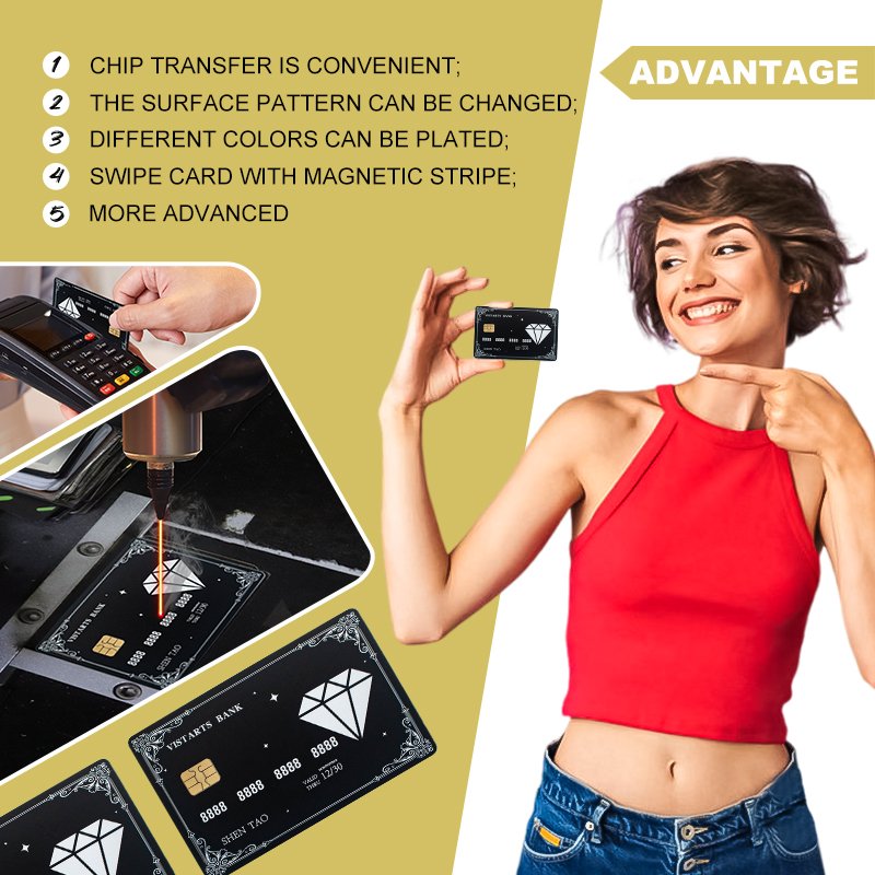 Packaging Cheap Custom Holder Metal Magnetic Stripe Bank Nfc Blank Metal Gcash Accountmetal Card Credit