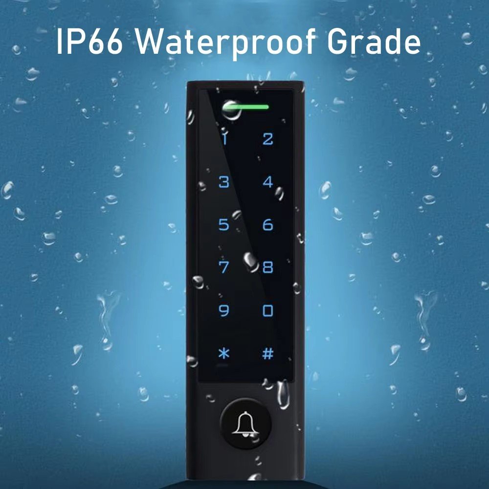 Control Door Access Control System TTlock App Phone Bluetooth Fingerprint or Doorbell IC Card Reader 13.56Mhz home Gate Opener