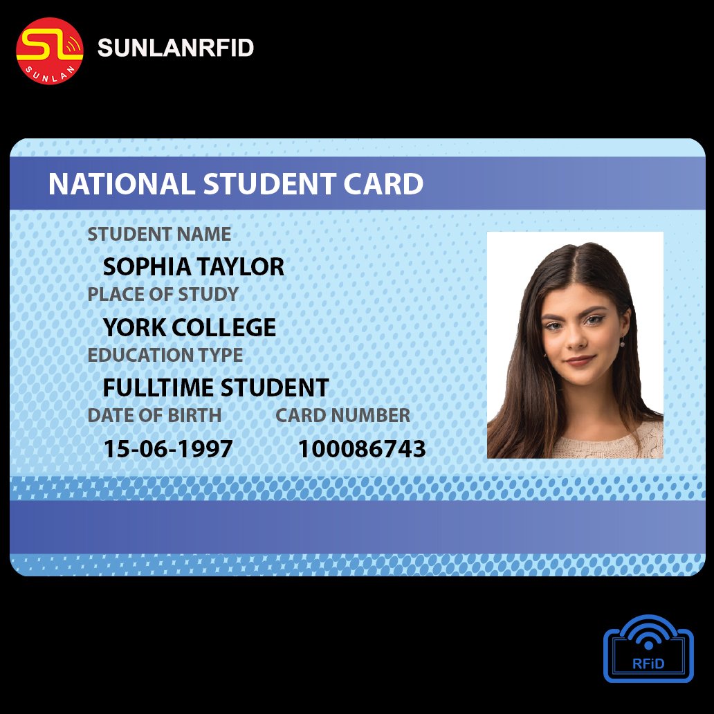 Custom Hologram overlay Identity id card Plastic RFID id card