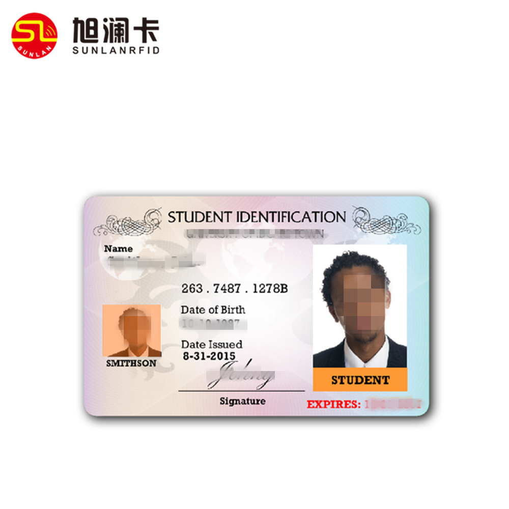 Custom Hologram overlay Identity id card Plastic RFID id card