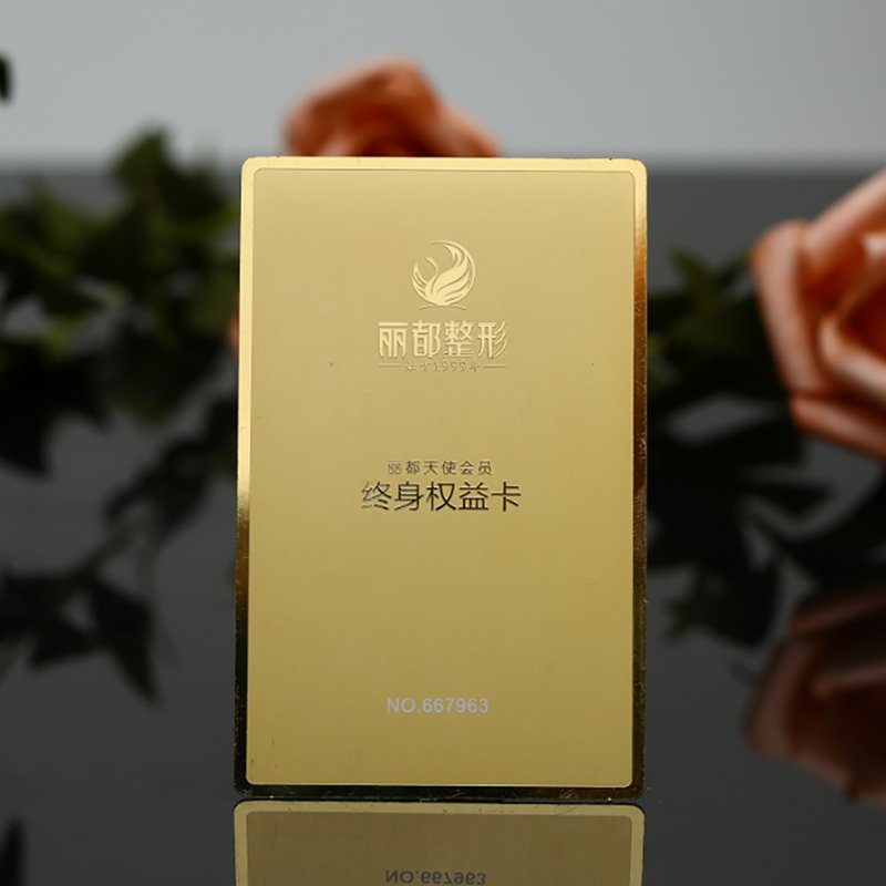 High-end custom Nfc Metal Cards Business Card With Qr Code Nfc 4K Gold Nfc Metal Business Card