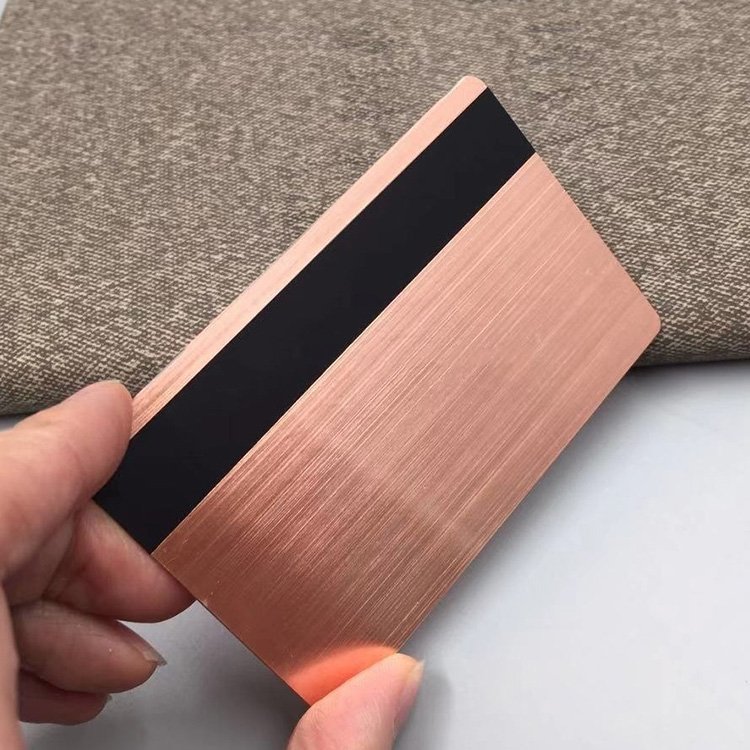 CR80 Printable Pvc Cards with Magnetic Stripe 2750OE Hico Smart Chip Card Rfid Blank Mag-stripe Card