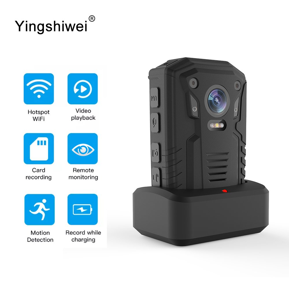 Customized TFT-LCD Color Display Removable Battery Night Vision portable hidden camera security wearable body worn camera