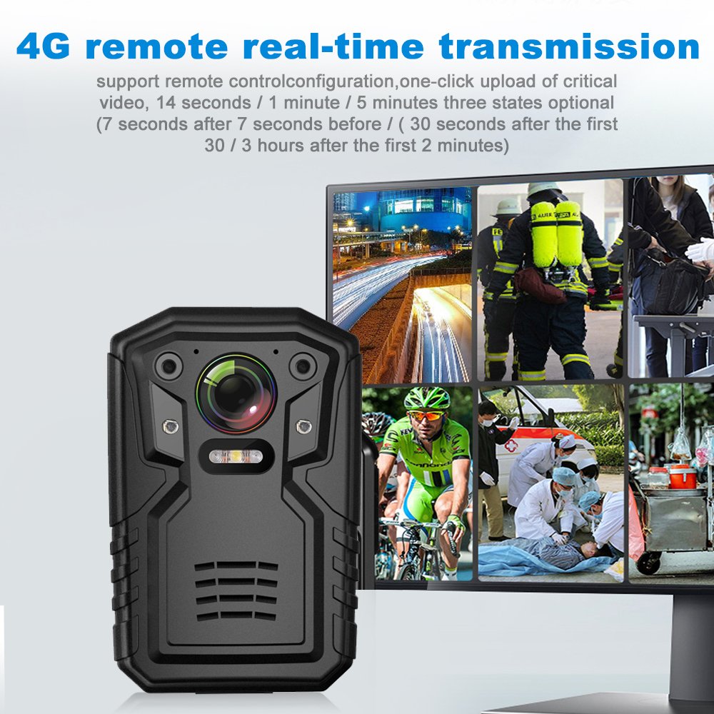 Customized TFT-LCD Color Display Removable Battery Night Vision portable hidden camera security wearable body worn camera