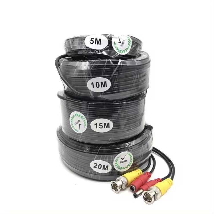 Chinese factory Multi-Length BNC Cable with DC Power - 5 to 30m Options for Vehicle Surveillance & CCTV Systems