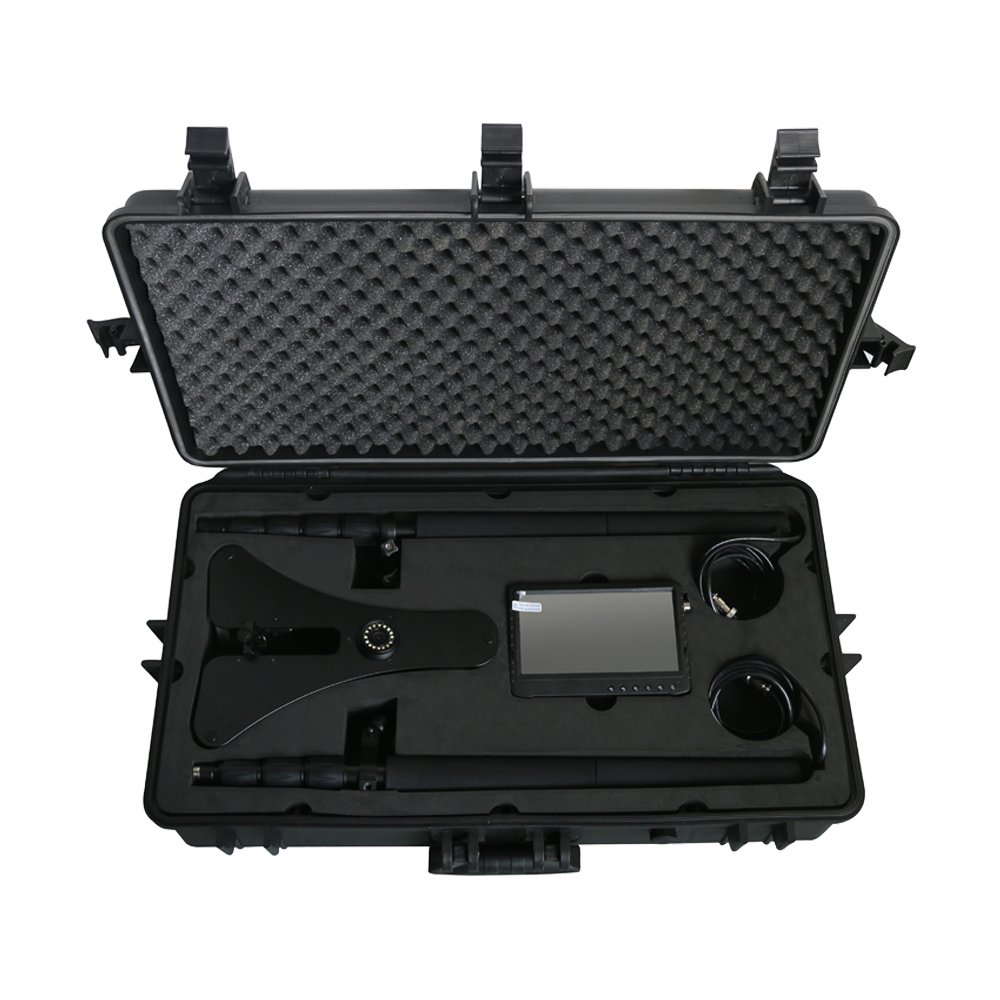 Handheld UVIS/UVSS Dual Telescopic Pole Surveillance Cameras with 1080P 7inch Monitor for Bus/Car/Airport Station Inspection