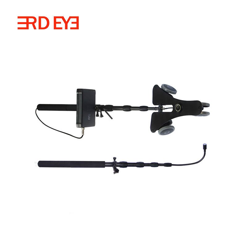 Handheld UVIS/UVSS Dual Telescopic Pole Surveillance Cameras with 1080P 7inch Monitor for Bus/Car/Airport Station Inspection
