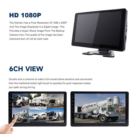 HOPE 4G Fleet Management AI Alarm Pedestrian Detect 360 Degree View Remote Easy Calibration DVR Monitor for Truck Bus Trailer
