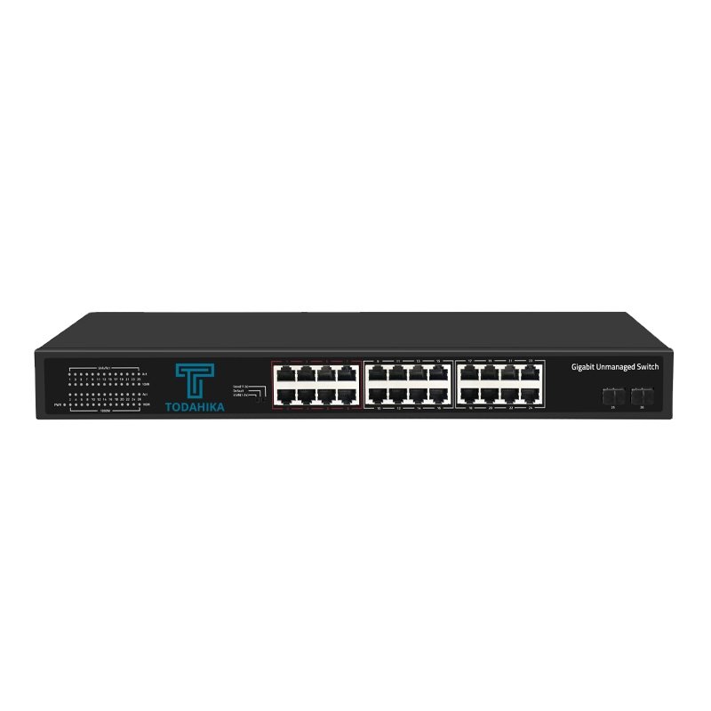 Port Auto Flip VLAN setting 24 x 1000M Port Uplink 4 x Port Gigabit Combo Fast Ethernet Switch