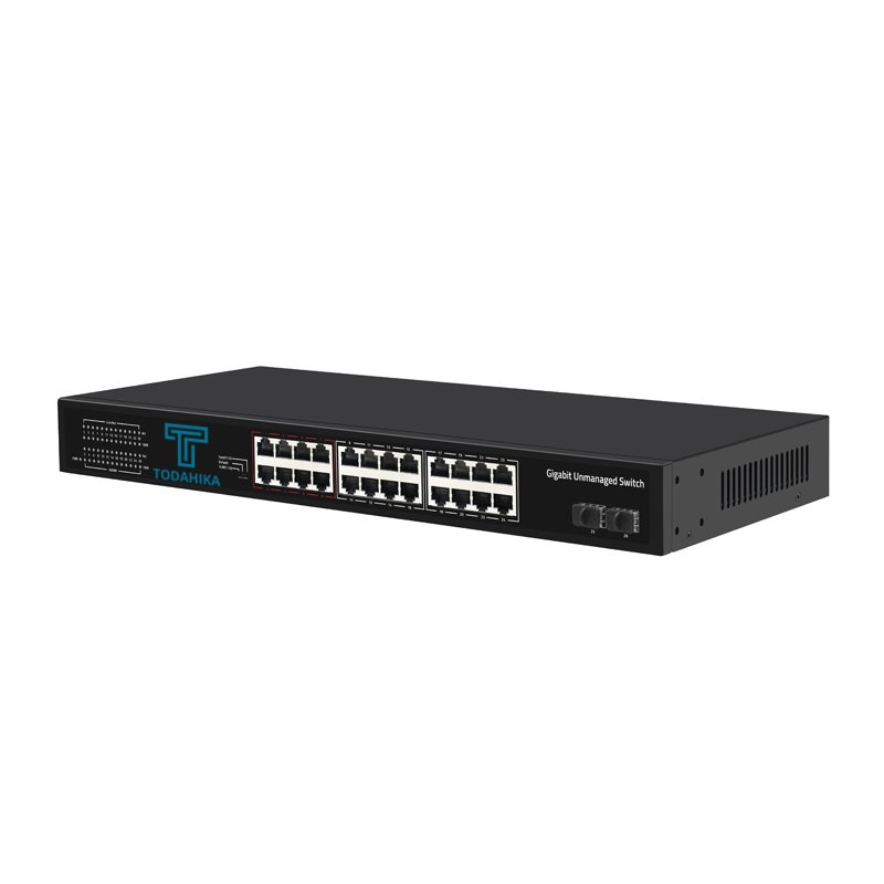 Port Auto Flip VLAN setting 24 x 1000M Port Uplink 4 x Port Gigabit Combo Fast Ethernet Switch