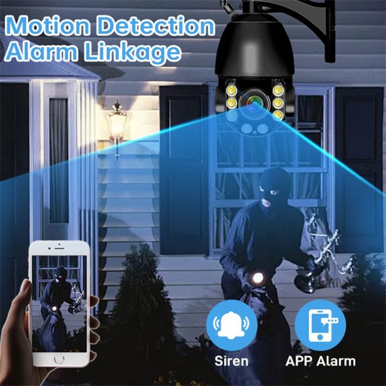 Rscamtom 12MP HD Icsee Wifi Camera for Home Security Waterproof CCTV Camera for Urban Security