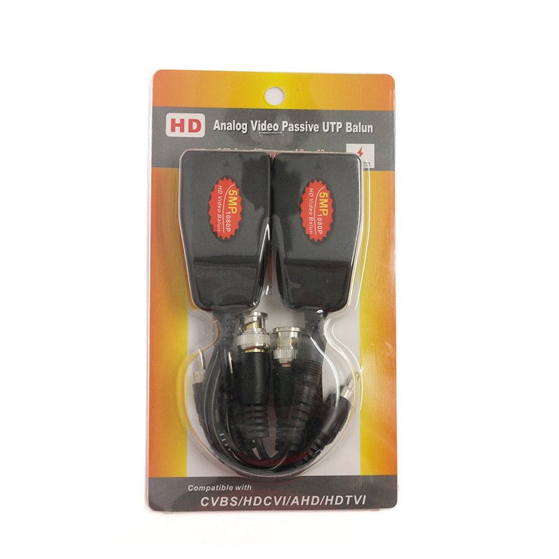 AHD/CVI/TVI Coaxial and Power 3 in 1 video balun Transceiver Cat5e 6 720P/960P/1080P POC/PVT video balun for CCTV cameras