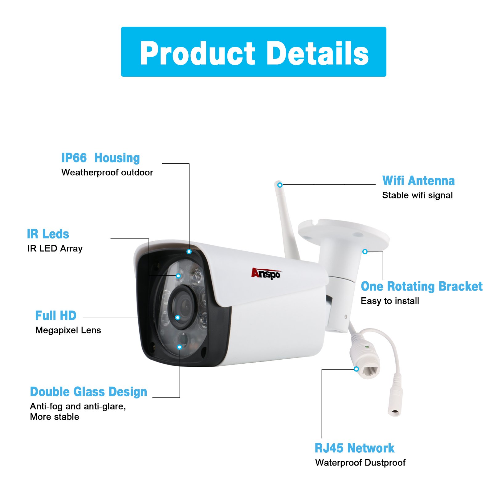 2MP Camera 4CH Wifi NVR Kit Night Vision Video Surveillance Camera System 4pcs Home IP Wireless Wifi Camera System TUYA APP