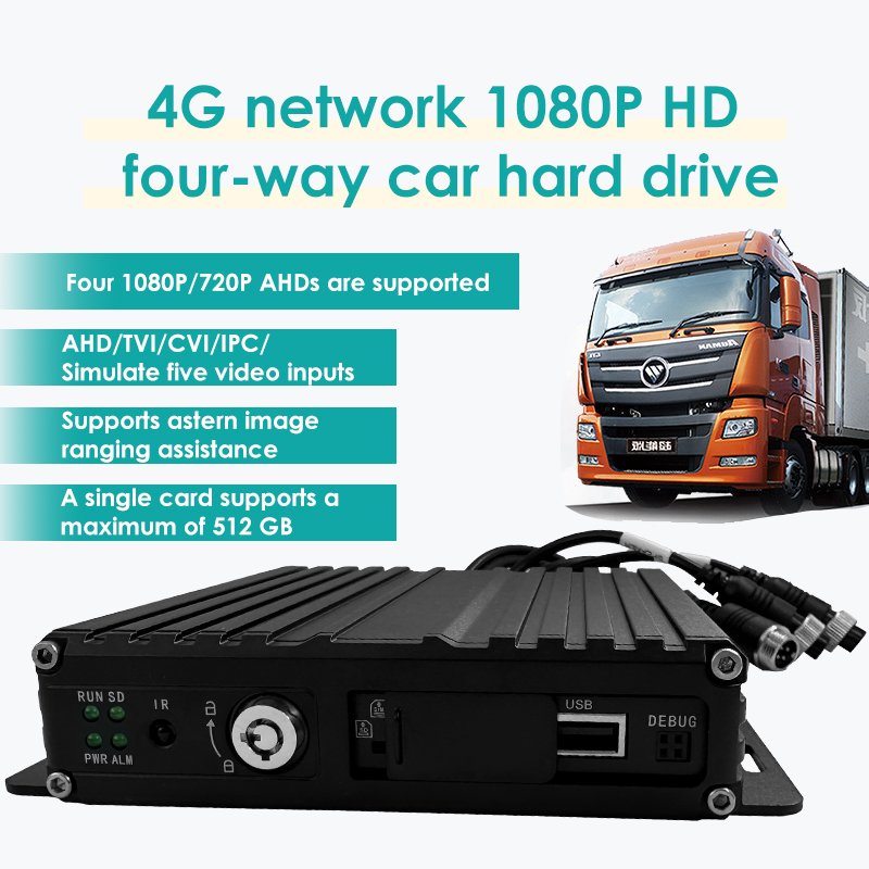 Daovay 4ch 4g truck dash cam dvr for cars 4k night vision carscreen digital cameras hd video recording camera