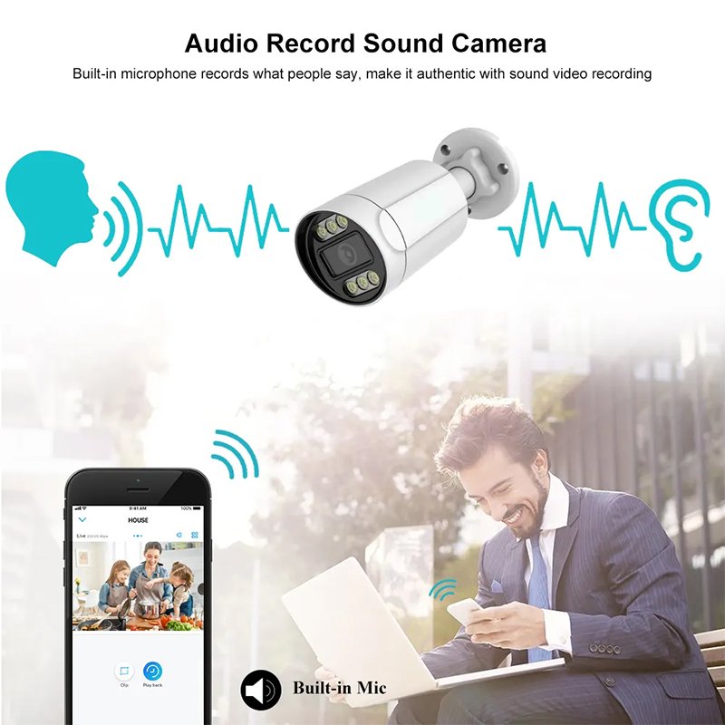 4.0 Megapixel poe camera 8ch poe nvr kit for shop rj45 Ethernet cable installation P2P Surveillance CCTV camera system