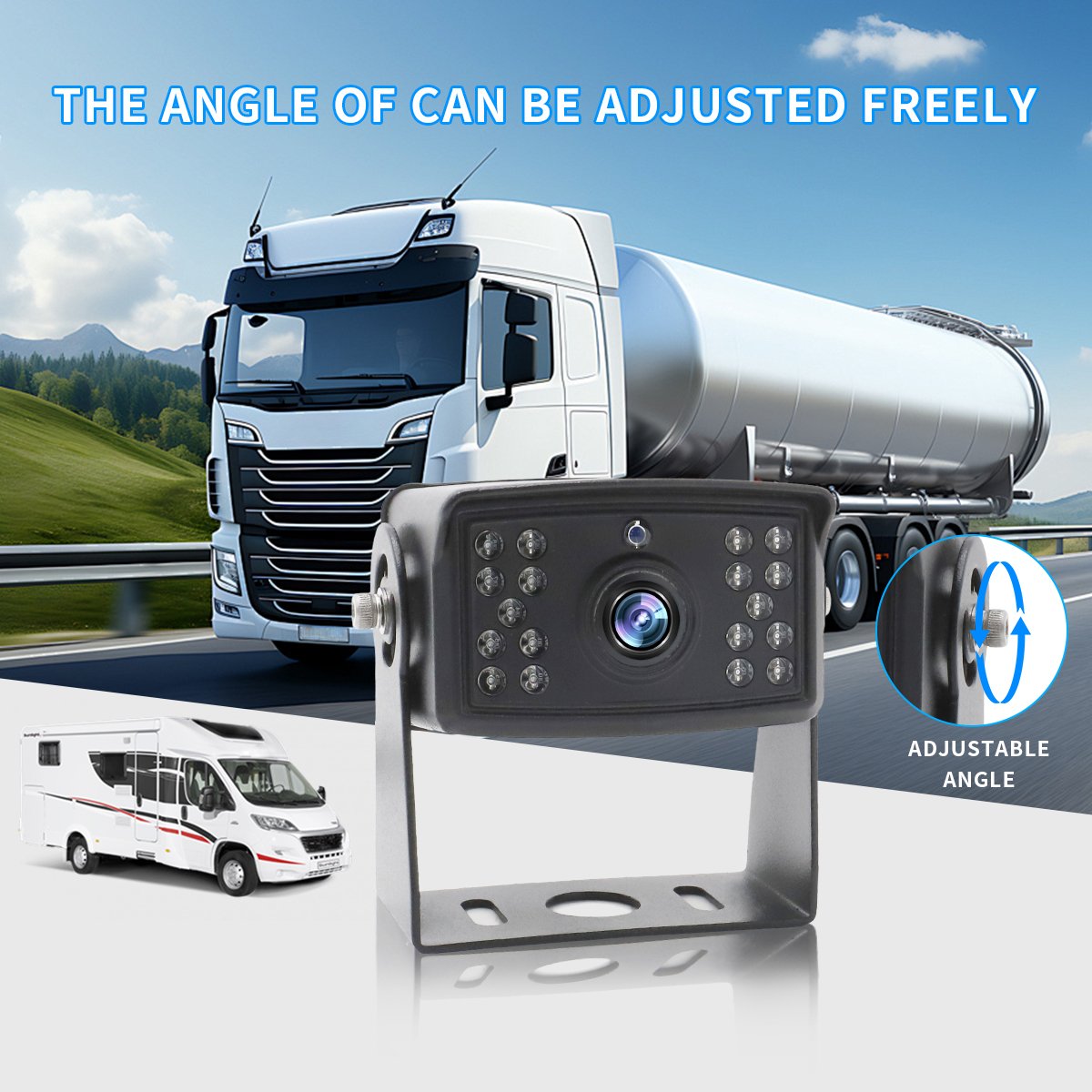 Explosion Proof IP68 Camera Car Surveillance Camera Waterproof Night Vision Vehicle Car Camera for Front/Rear/Side View