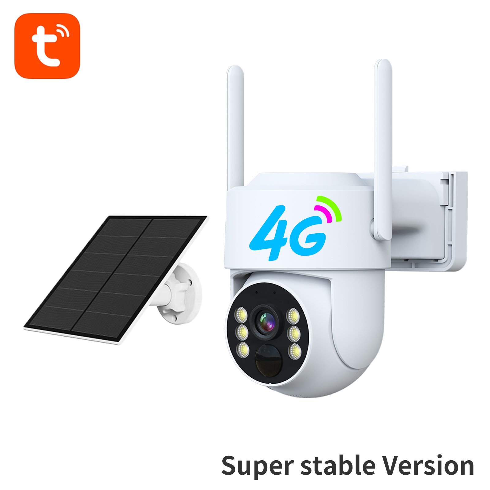 Tuya Smart Super-stable Version Solar 4G Camera 4MP Surveillance Camera wtaterproof for outdoor