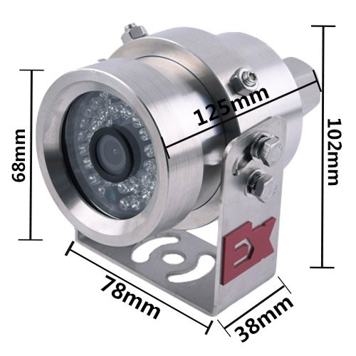 HYF Surveillance Camera Steel Waterproof Camera IP68 CCTV Security System for oil tanker/ Mining Area