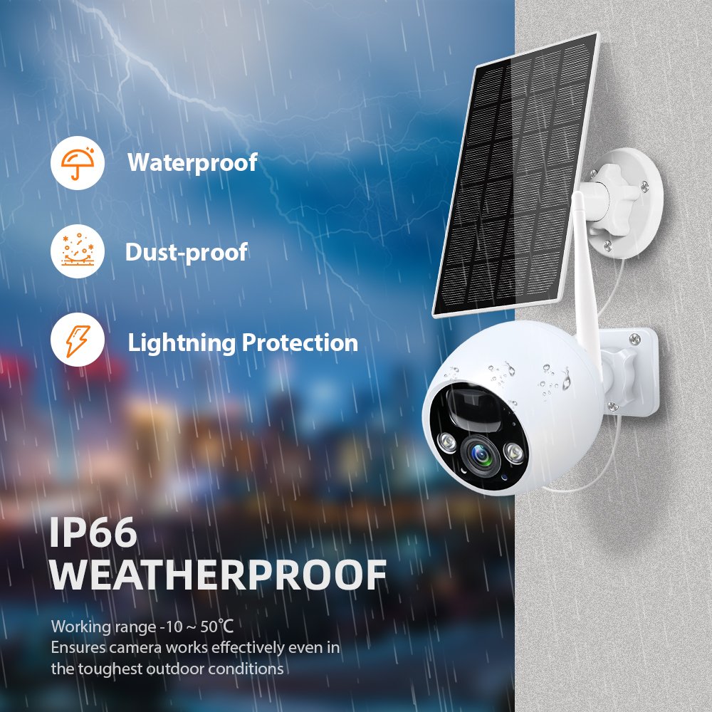 WESECUU outdoor wifi system cctv system cameras de seguridad PIR Battery camera KIT security camera outdoor