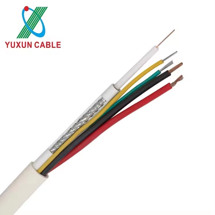 OEM Manufacturer CCTV RG59 Power 2C Siamese Coaxial Cable Siamese Cable For CCTV System