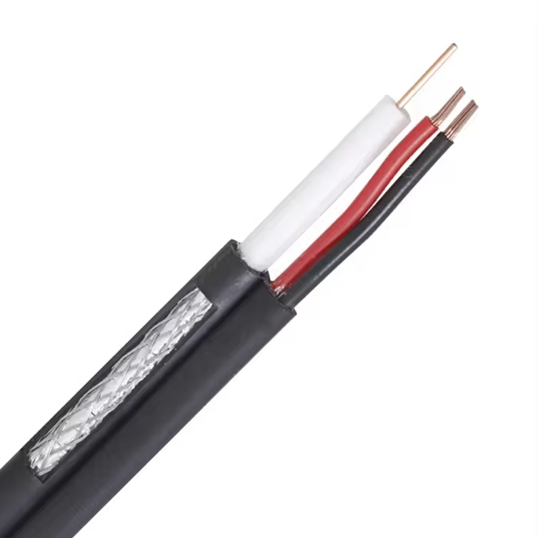 OEM Manufacturer CCTV RG59 Power 2C Siamese Coaxial Cable Siamese Cable For CCTV System