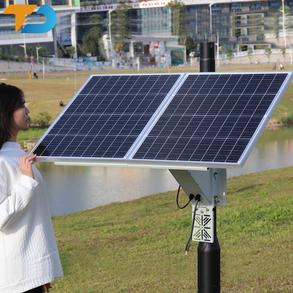Tecdeft OEM ODM Monocrystalline Silicon Solar Panel LifePO4 Battery Solar Power System Supply For 4G LTE Camera CCTV