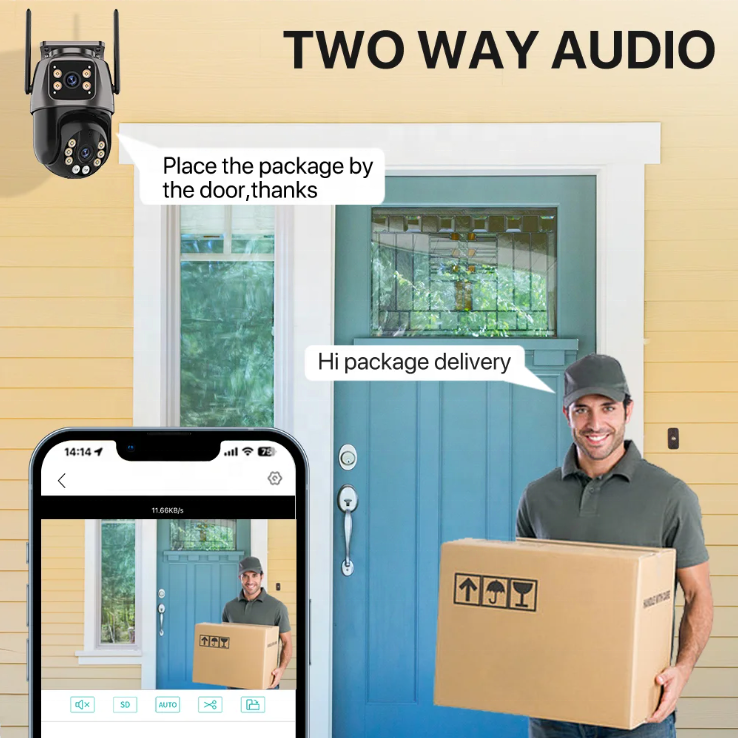 4K ICsee 6mp 4ch Surveillance Cctv Camera Kit Outdoor IP66 Security Wifi Camera Nvr Kit Wireless Ip Camera Night Vision