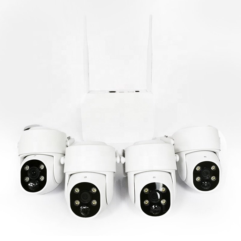 Hosted Wireless Alarm CCTV Security Camera System For Homes With Full HD Wifi IP Audio Outdoor Camera Surveillance Systems