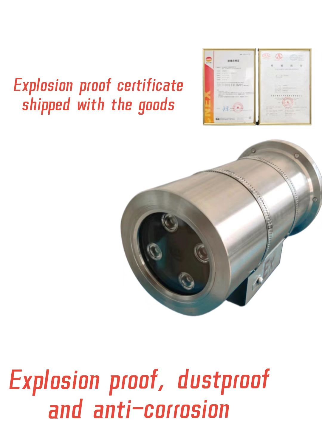 Integrated PTZ Monitoring Camera Explosion-Proof Infrared for Petroleum Chemical Metallurgy-for Surveillance Accessories