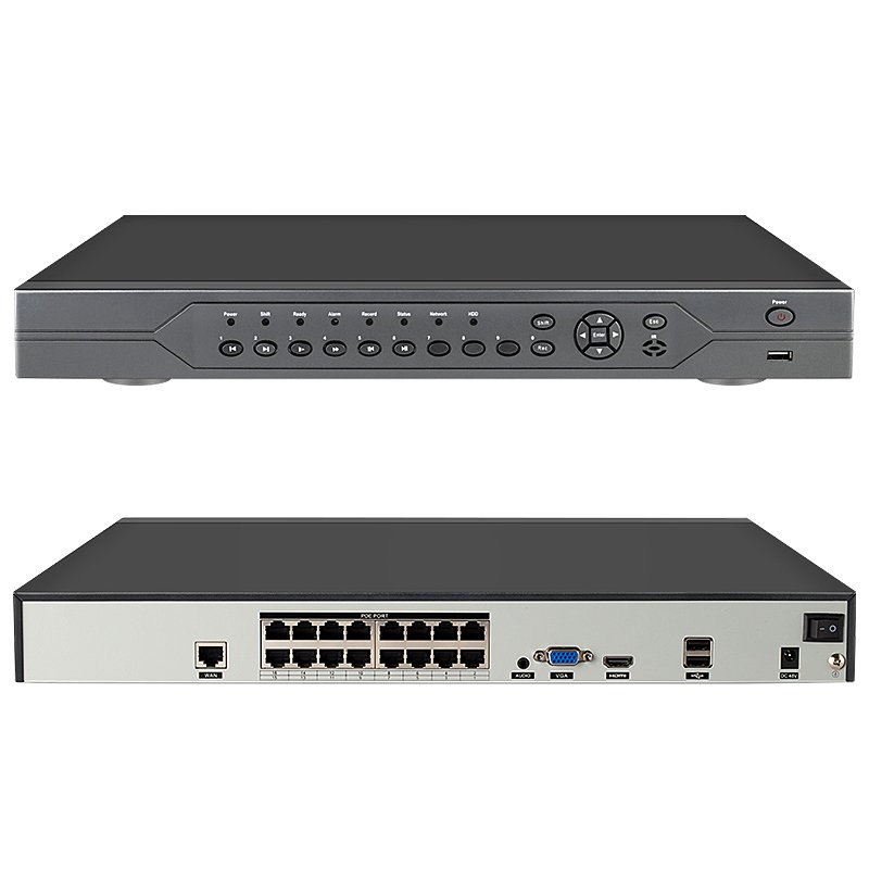 cctv Security Camera System 16ch Network Video Recorder with POE IP Bullet cctv security camera Night Vision surveil system