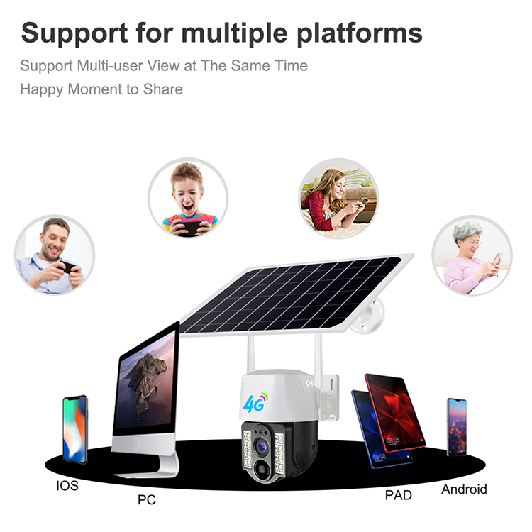 LEVOFAST 3MP Motion Detection wifi Solar Battery Powered Security Camera Wireless waterproof Outdoor 4g sim card ptz Cctv Camera
