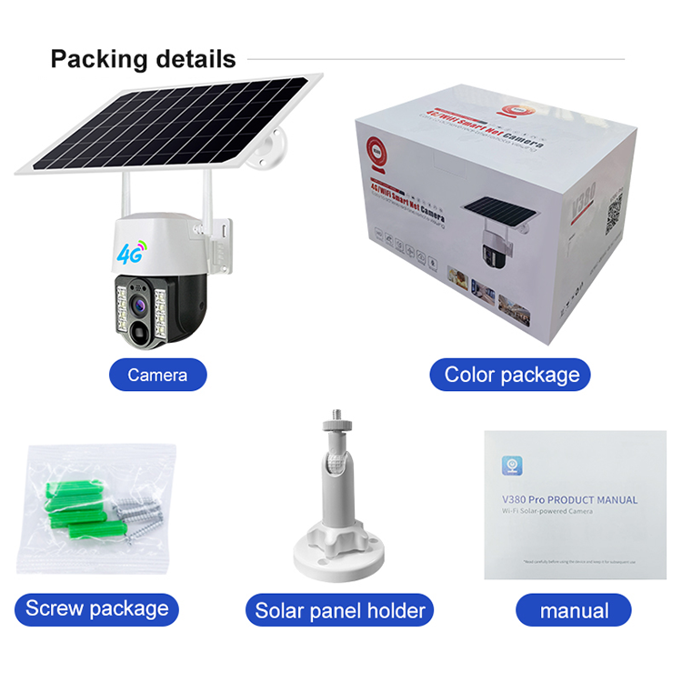LEVOFAST 3MP Motion Detection wifi Solar Battery Powered Security Camera Wireless waterproof Outdoor 4g sim card ptz Cctv Camera