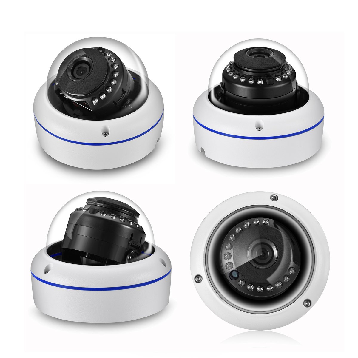 HD 4K 8MP Poe Camera Security System 8CH 4CH CCTV NVR Kit Video Surveillance System Night Vision Set Outdoor Waterproof MIC CAM