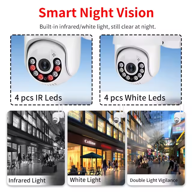 2024 Hot Icsee IP66 Waterproof mini ptz speed dome camera 2MP 3MP 5MP 8MP Wireless wifi network camera Icsee smart Ptz Camera