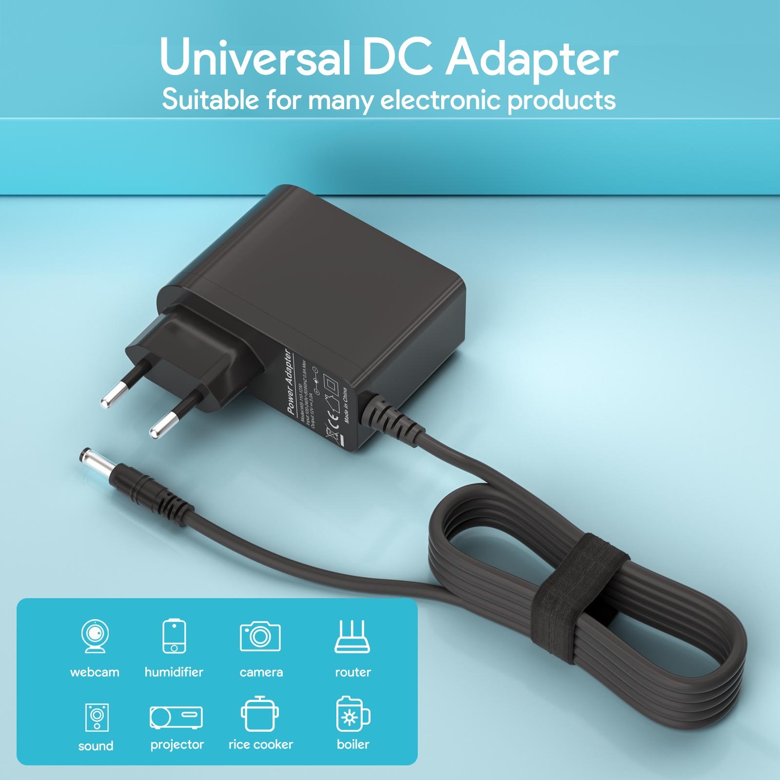 12V 3A Power Supply Adapter 100~240V AC to DC 12 Volt 3 Amp 36W Converter 12 vdc 3000mA 5.5mm x 2.5mm 2.1mm for LED Strip Light