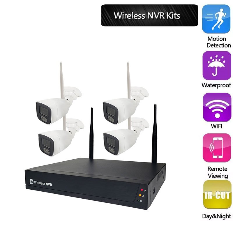 Outdoor 3MP XMEYE 4CH 8CH Wireless CCTV Camera System NVR Kit CCTV WiFi Camera Surveillance