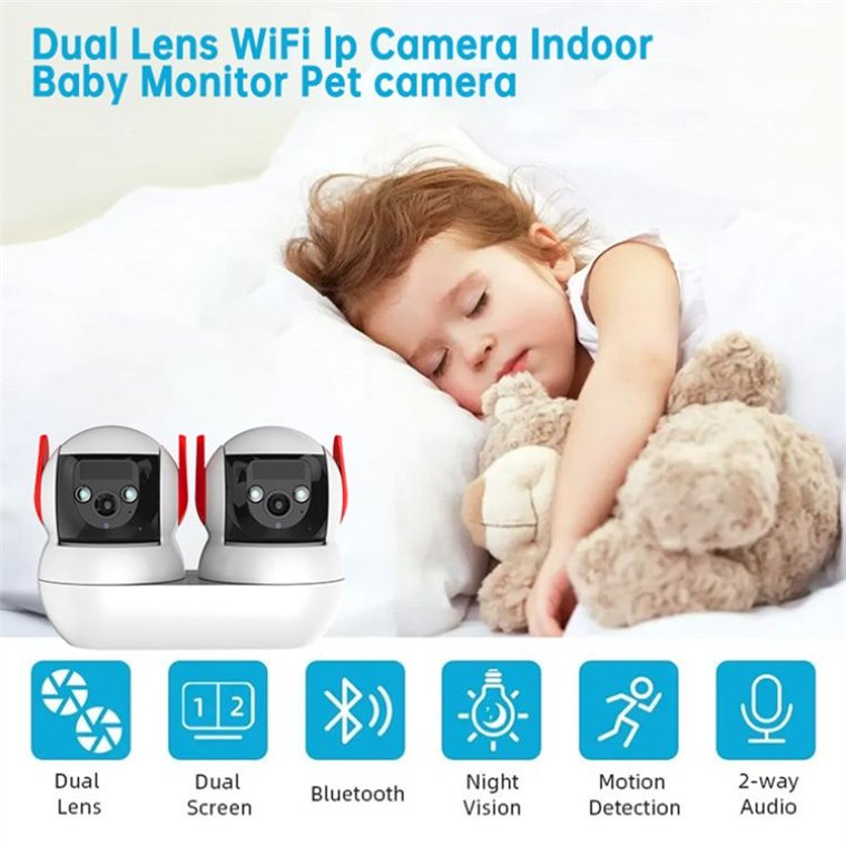 Rscamtom IMOU Wifi Camera for Remote Care 4MP HD Camera with Two Way Voice for Property Protection