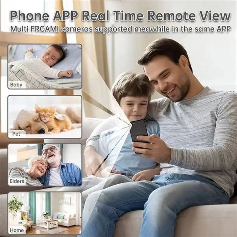 Rscamtom IMOU Wifi Camera for Remote Care 4MP HD Camera with Two Way Voice for Property Protection