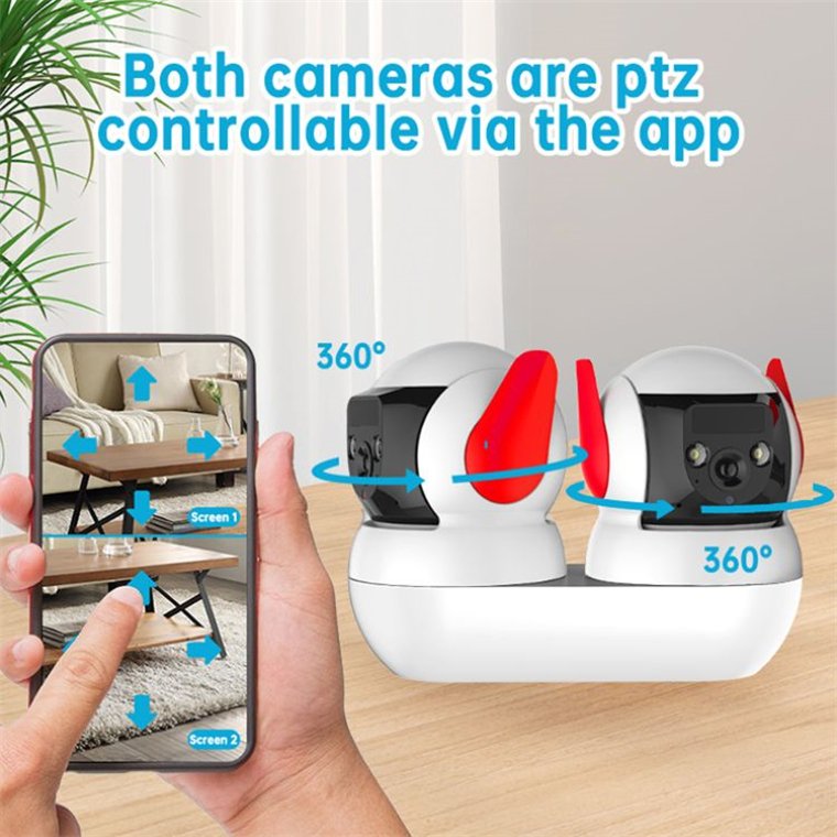 Rscamtom IMOU Wifi Camera for Remote Care 4MP HD Camera with Two Way Voice for Property Protection