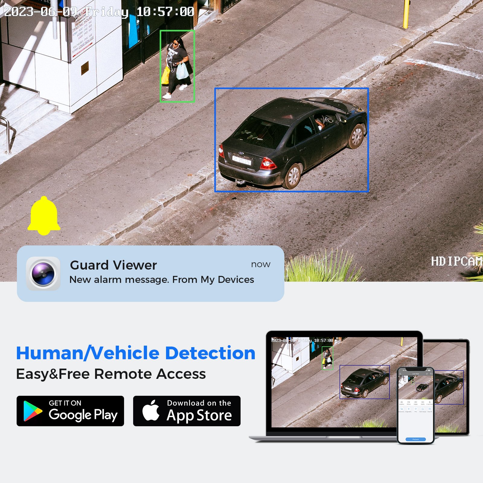 Hiseeu 4K POE NVR Security Camera System Outdoor IP67 Weatherproof 4K CCTV Camera Audio in Support AI Smart Detection
